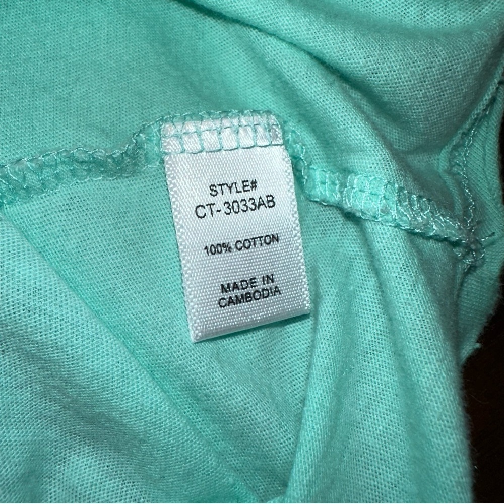 Zenana Teal Blue Long Sleeve Raglan Hi/Low Thumb Hole T-shirt Women’s Size XL - Picture 4 of 5
